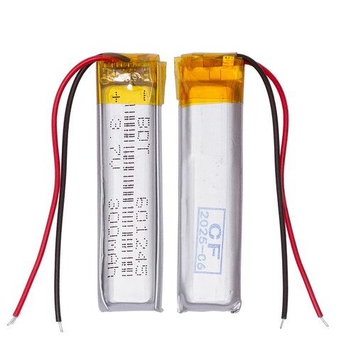 Batería 601245, 45 mm, 12 mm, 6.0 mm, Li ion, 3.7 V, 300 mAh, con controlador