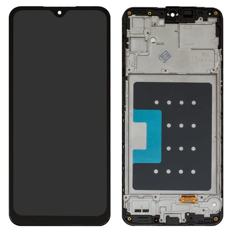 Pantalla LCD puede usarse con Samsung A165 Galaxy A16, negro, con marco, Copy, con borde ancho, TFT