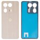 Panel trasero de carcasa puede usarse con Motorola Edge 50 Ultra, beige, nordic wood