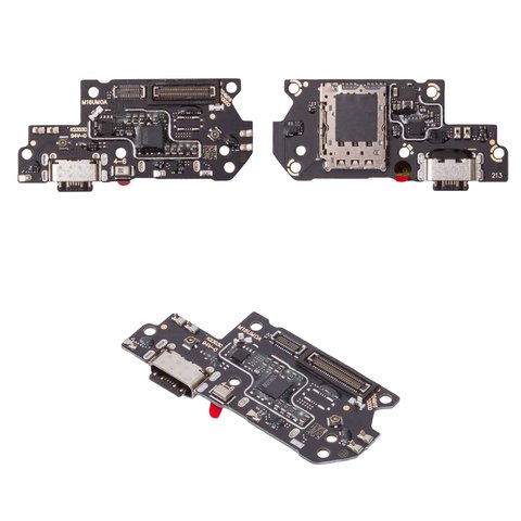 Cable flex puede usarse con Xiaomi Redmi Note 12 Pro Plus, del conector de carga, con micrófono, con conector de SIM, con componentes, placa del cargador