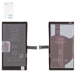 Batería JCID puede usarse con Apple iPhone 14, Li Polymer, 3.87 V, 3590 mAh, mayor capacidad