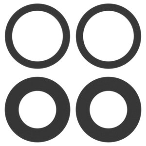 Vidrio de cámara puede usarse con iPhone 16, iPhone 16 Plus, negro, sin marco, juego de 2 uds., Original PRC 