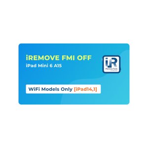 iRemove FMI OFF iPad Mini 6 A15 solamente modelos WiFi [iPad14,1]