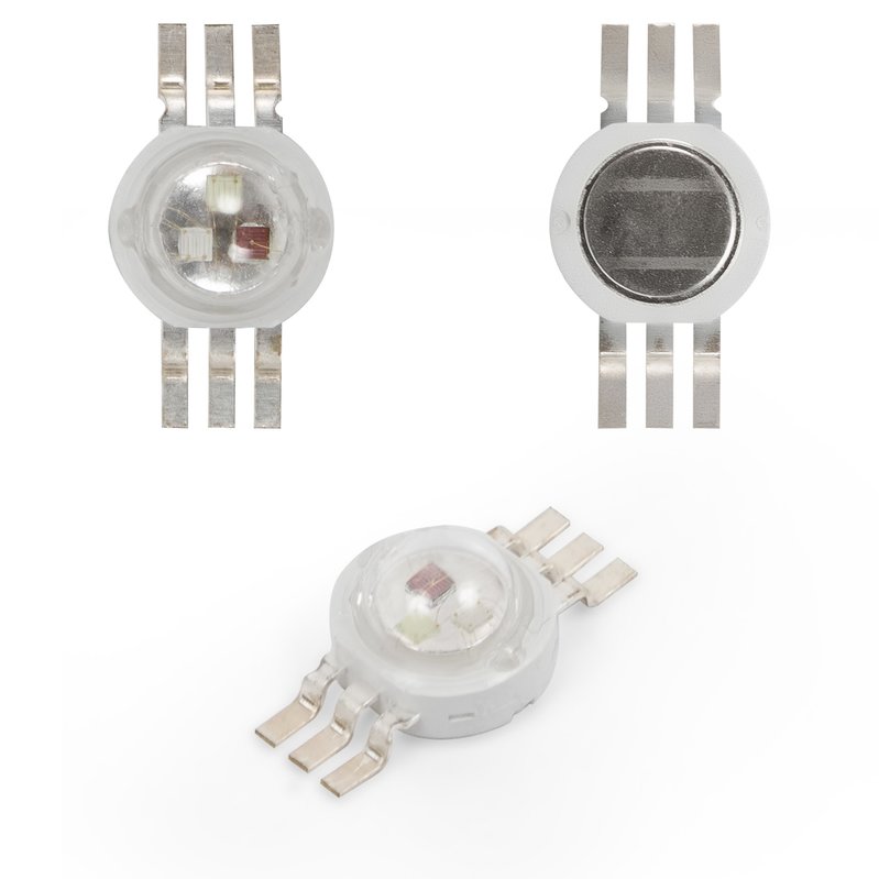 Светодиод 3 Вт (RGB, 6 контактов, 350 мА) - GsmServer