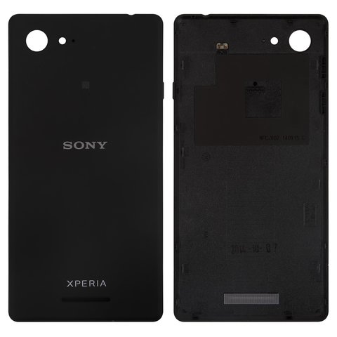 Задня панель корпуса для Sony D2202 Xperia E3, D2203 Xperia E3, D2206 Xperia E3, чорна