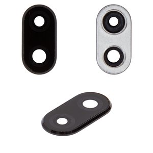 Стекло камеры для Huawei Nova 3i, P Smart Plus, черное, с рамкой