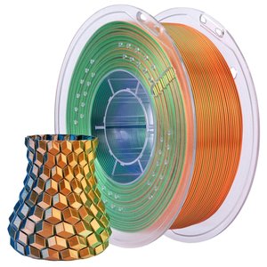 Филамент для 3D принтера ELEGOO PLA Silk Blue Green Orange, 1 кг