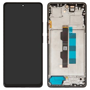 Дисплей для Xiaomi Poco M6 Pro 4G, Redmi Note 13 Pro 4G, Redmi Note 14S, черный, с рамкой, High Copy, OLED 