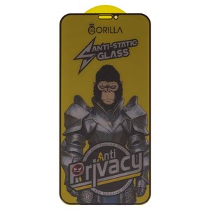 Защитное стекло для Apple iPhone 11 Pro, iPhone X, iPhone XS, совместимо с чехлом, Full Glue, Anti Static, Anti Peeping, черный, gorilla