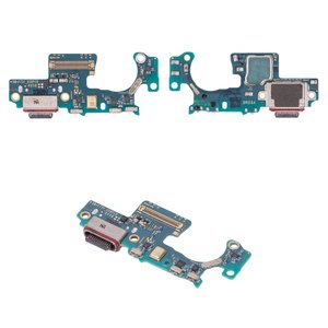 Шлейф для Samsung F731 Galaxy Z Flip5, коннектора зарядки, с компонентами, Original PRC , плата зарядки