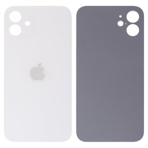 Задняя панель корпуса для iPhone 12, белая, не нужно снимать стекло камеры, Original PRC , big hole