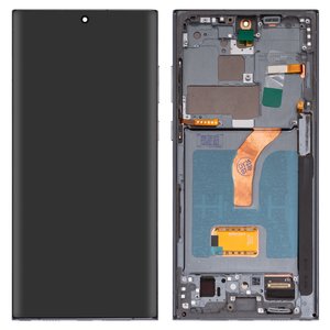 Дисплей для Samsung S908B Galaxy S22 Ultra 5G, зеленый, с рамкой, High Copy, OLED 