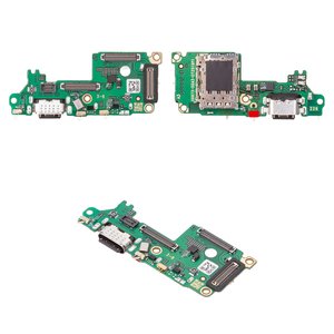 Шлейф для Infinix GT 30 Pro X6873 , конектора зарядки, з компонентами, High Copy, плата зарядки