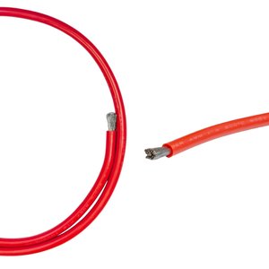 Провід в силіконовій ізоляції 7AWG, 12 мм², 1 м, червоний