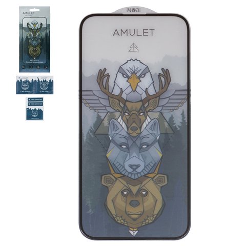 Захисне скло iNobi Amulet для Apple iPhone 14 Pro Max, Full Glue, Anti Static, чорний