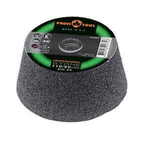 Круг зачисний конічний PROFITOOL PROFESSIONAL 110/90х55хM14; SIC 36 Круг зачисний конічний PROFITOOL PROFESSIONAL 110/90х55хM14; SIC 36