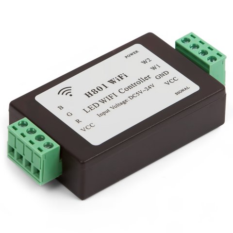 Controlador LED Wi Fi H801 para tiras LED RGB 