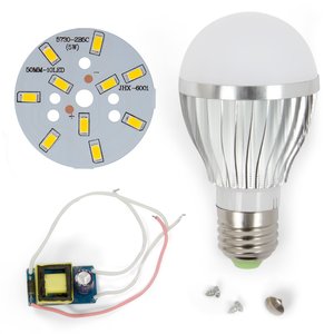 Juego de piezas para armar lámpara LED regulable SQ-Q02 5730 5 W (luz blanca cálida, E27) Juego de piezas para armar lámpara LED regulable SQ-Q02 5730 5 W (luz blanca cálida, E27)